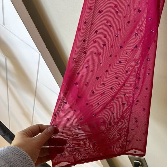 NEW Savage X Fenty PINK sheer star print crop top bra, 2X - Picture 6 of 11